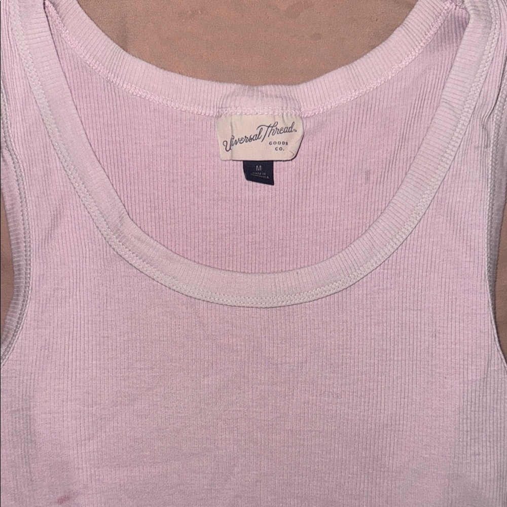Universal Thread| Pink Ribbed Crop Tank - Picture 4 of 9